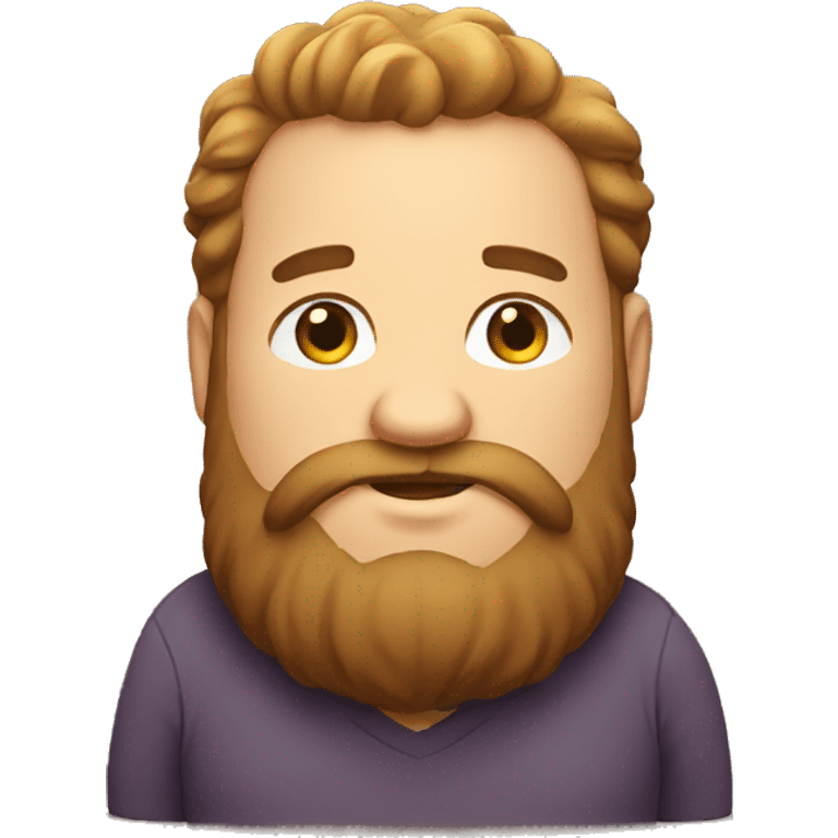 Fat bearded man emoji