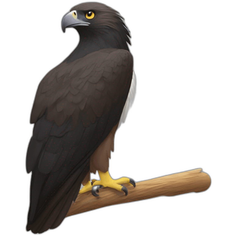 tasmanian wedge tail eagle black head emoji