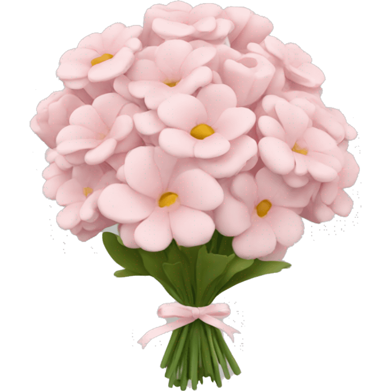 soft pink bouquet emoji