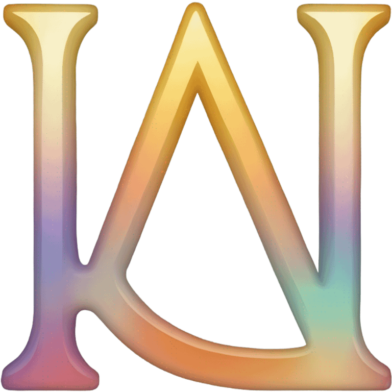 greek letter delta lower case, in prism color emoji