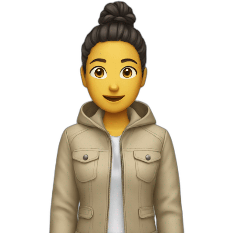 nice jacket - girl emoji