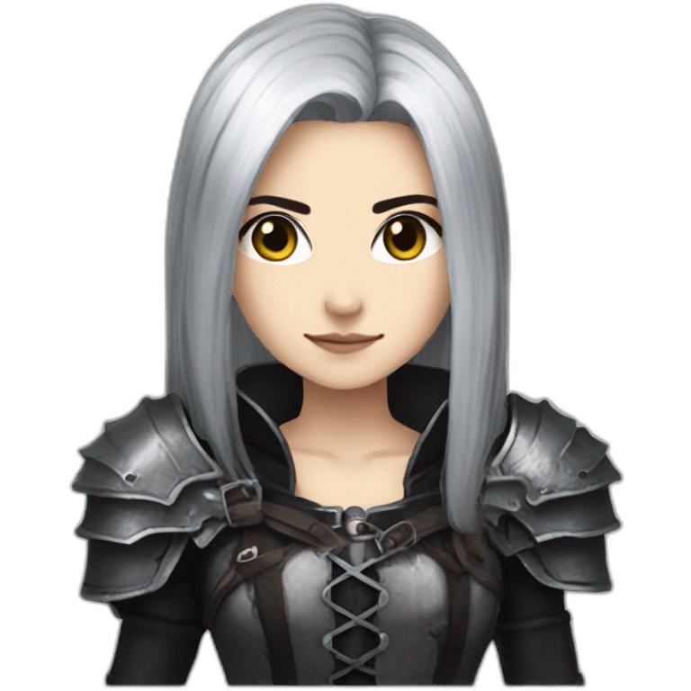 goth,girl,ash color hair,sexy,dark-souls emoji