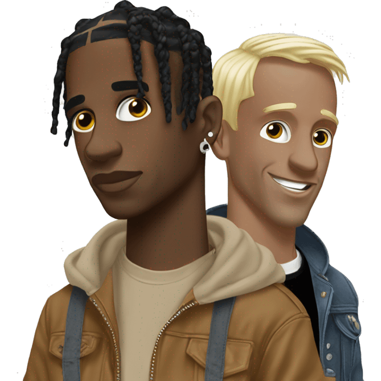 Travis Scott et Armani White  emoji