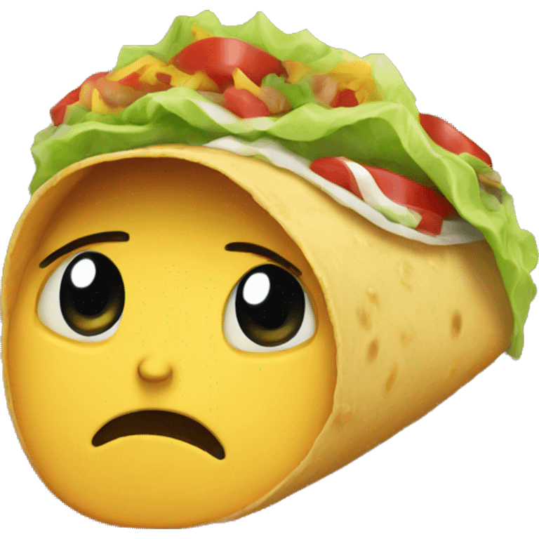 crying taco emoji