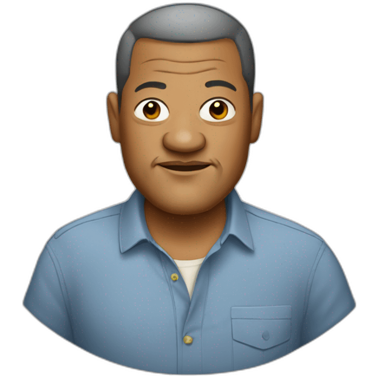 laurence-fishburne cartoon wearing shirt emoji