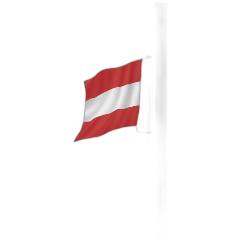 Indonesia flag on pole waving emoji