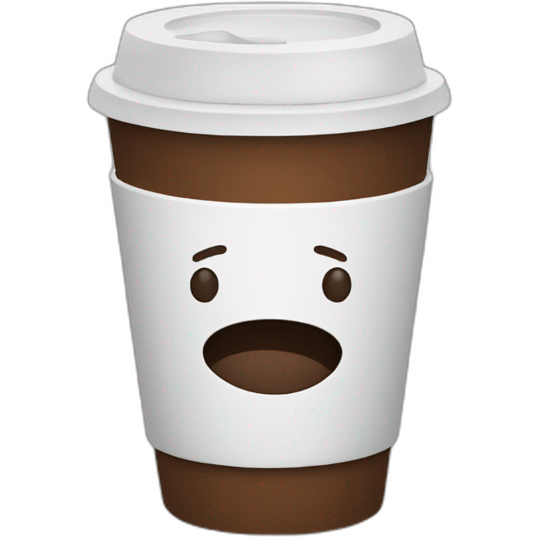 living coffee cup emoji