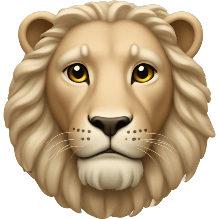 Beige Leo zodiac sign emoji