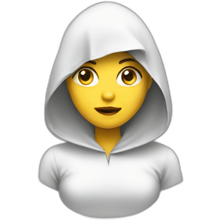 A Girl in a pir emoji