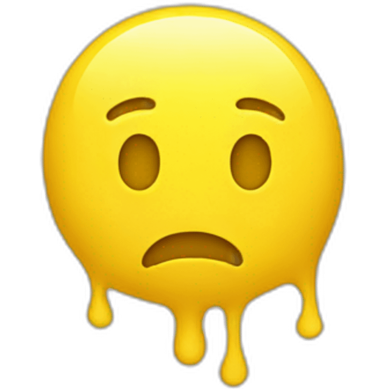 Neutral face Yellow blob emoji