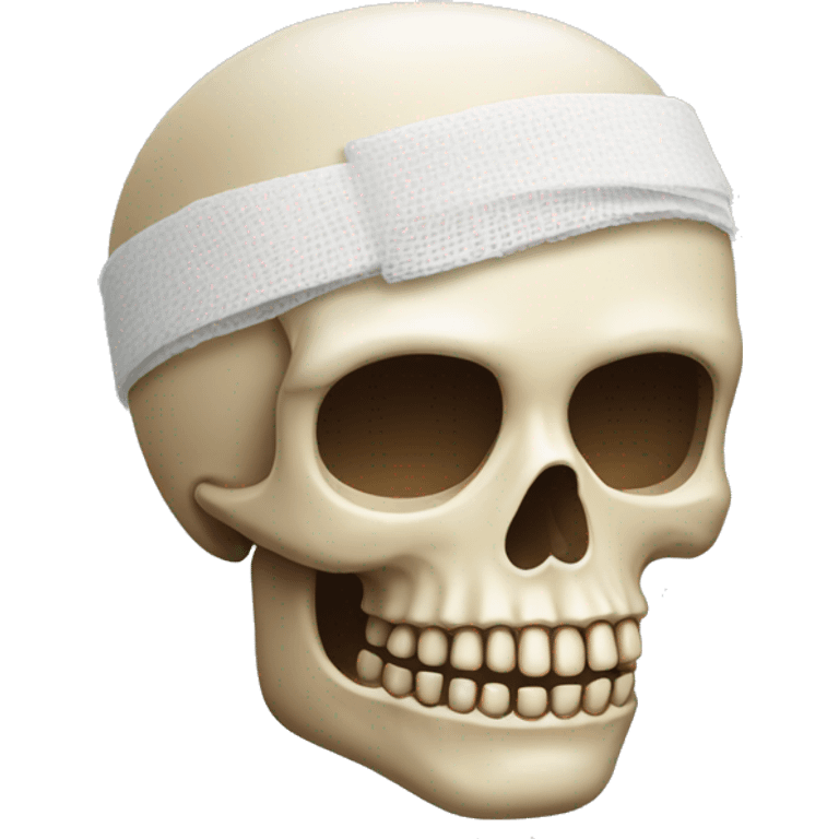 bandaged skull emoji