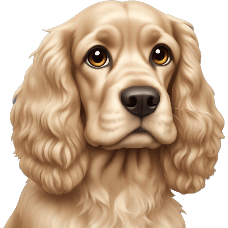 American cocker spaniel black emoji