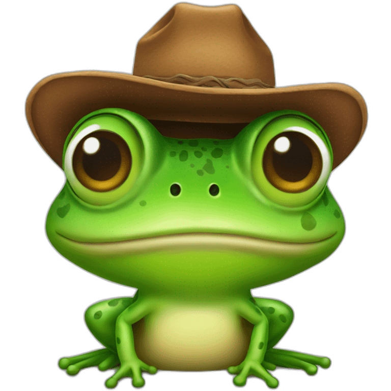 frog with cowboy hat emoji