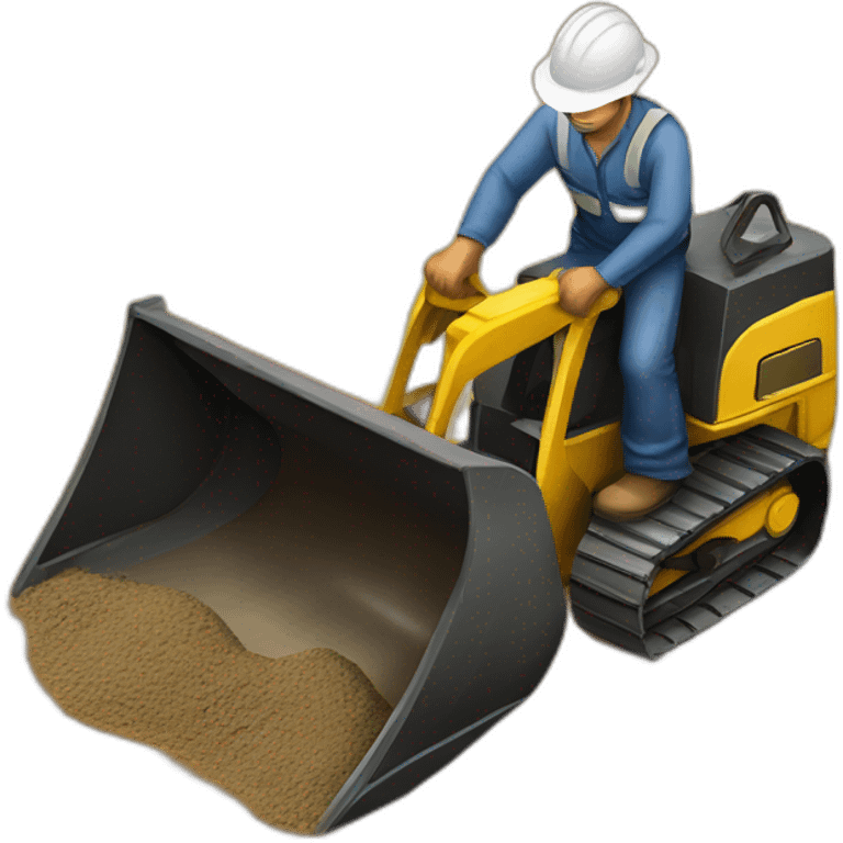 human ditch digger  emoji