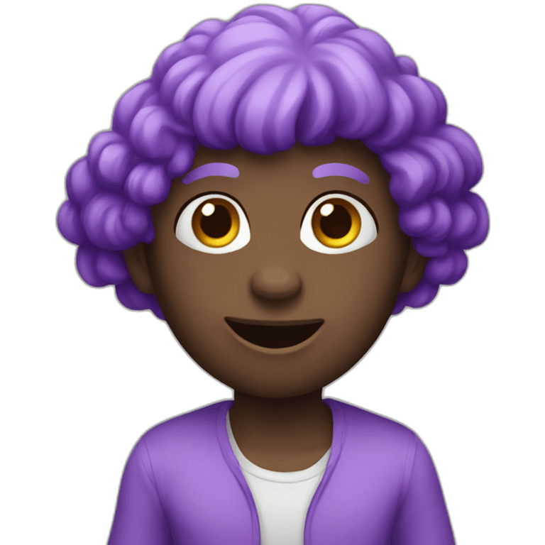 Singe violet emoji