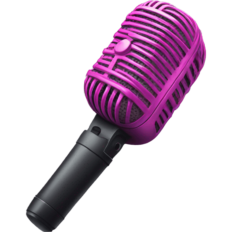 pink microphone emoji