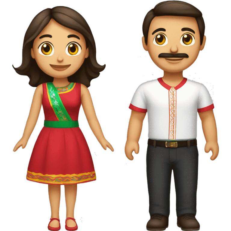 Une portugaise et un mexicain en couple emoji