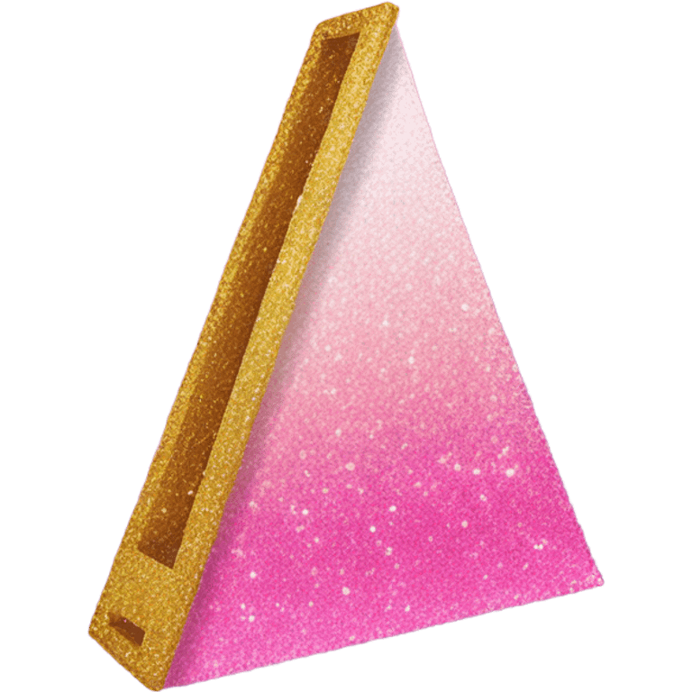 Pink ombre guillotine with glitter emoji