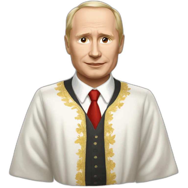 Vladimir Poutine en robe emoji