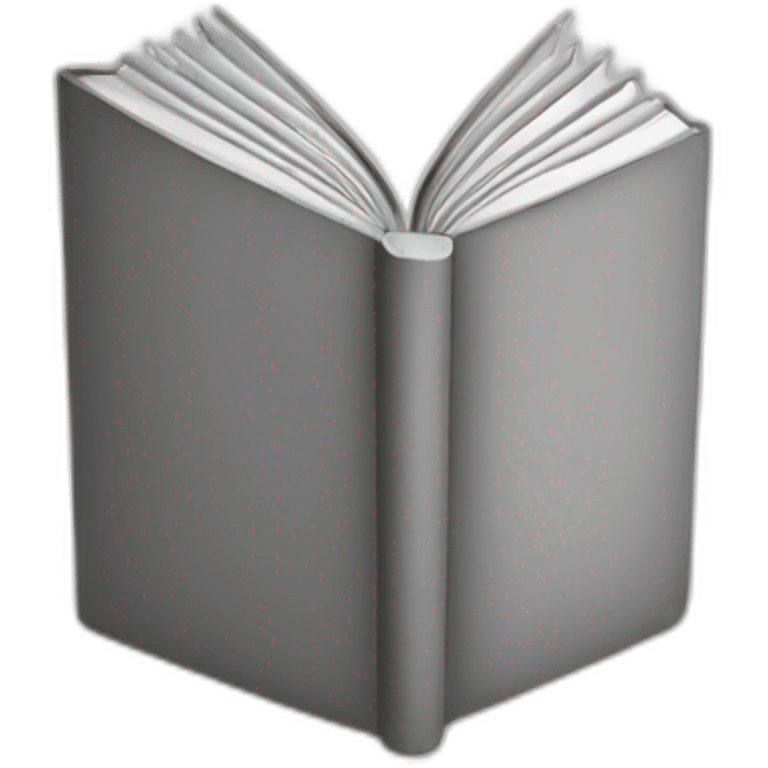 book icon colorless emoji