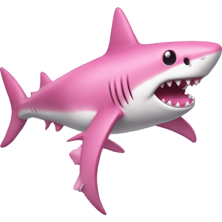 pink shark emoji