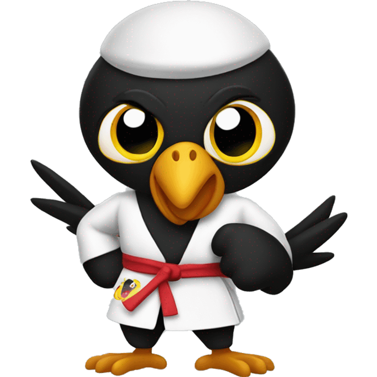 karate black chicken emoji