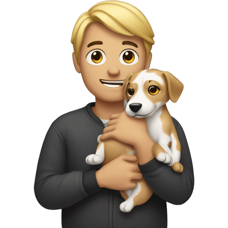 person holding his pet emoji