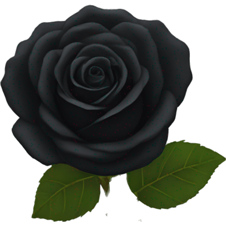  Black rose emoji