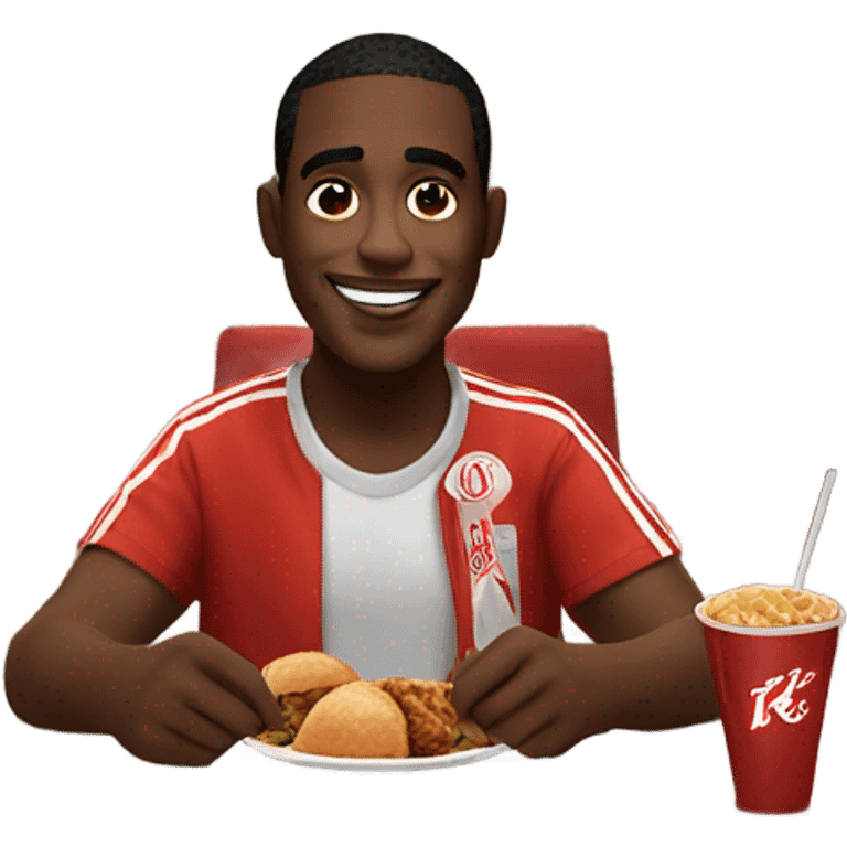 Black man at the local kfc emoji