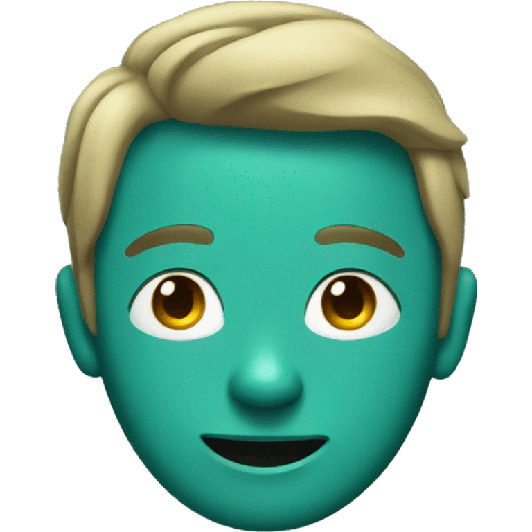 teal colored emoji emoji