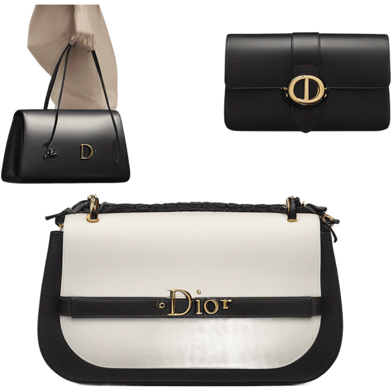 Dior black bag emoji