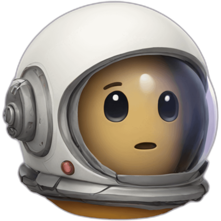 space biscuit with helmet emoji