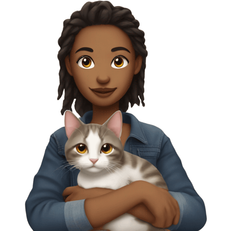 Me and my cat baby emoji