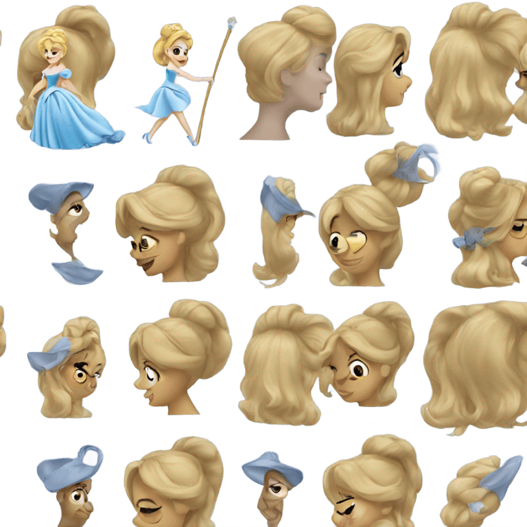 Cinderella sweeps away emoji