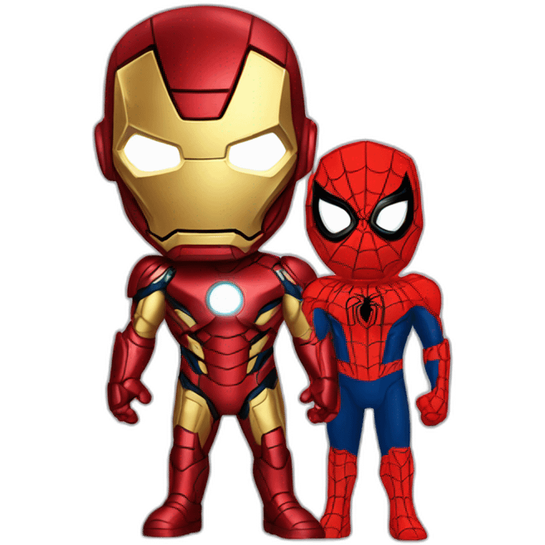 Ironman and spiderman  emoji