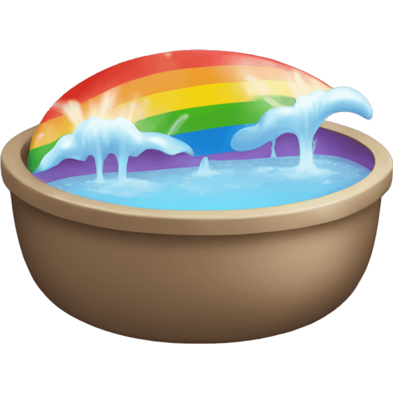 Rainbow spa emoji