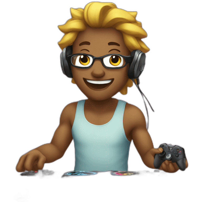 Gamer U_Flow DJ  Party emoji