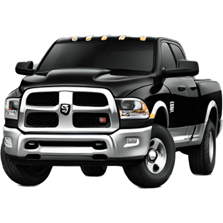 Ram Truck black  emoji