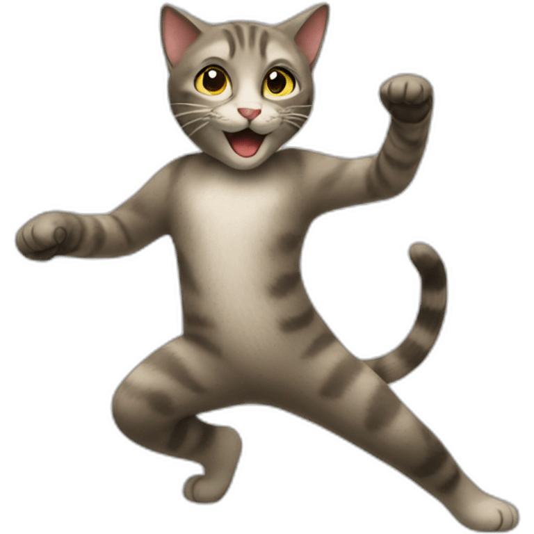 A cat dance emoji