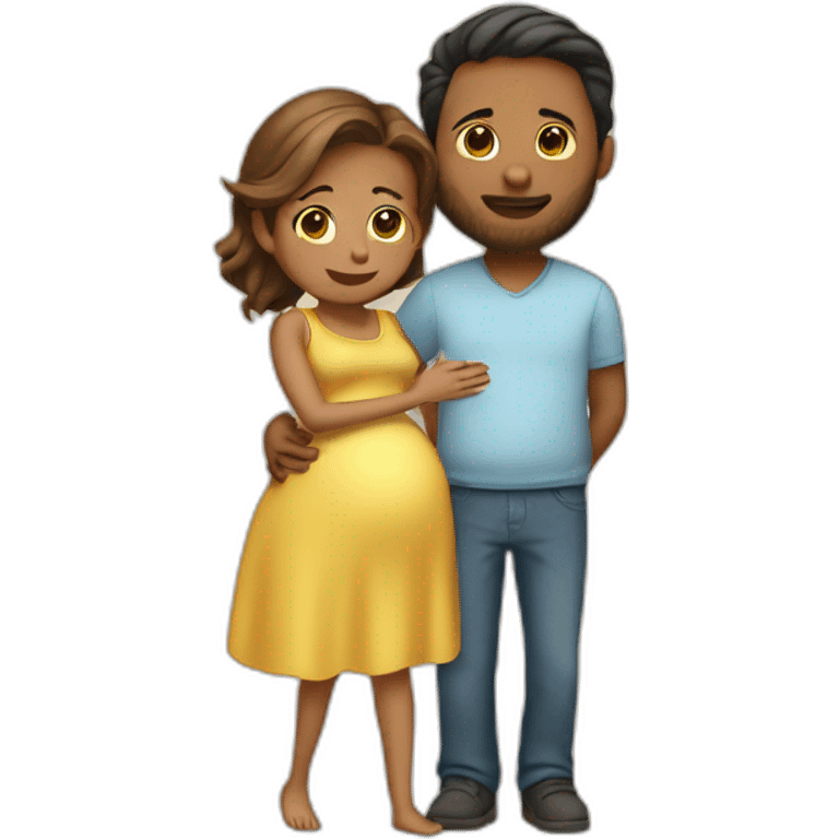 pareja embarazada  emoji