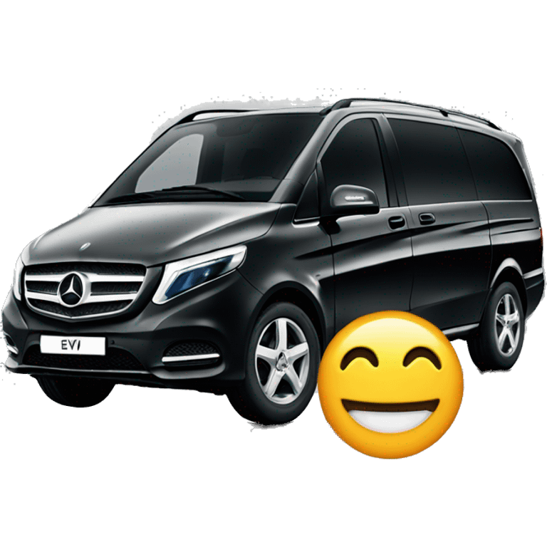 Black Mercedes EQV emoji