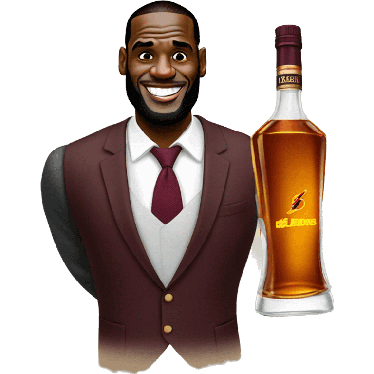 LeBron with Hennessy  emoji