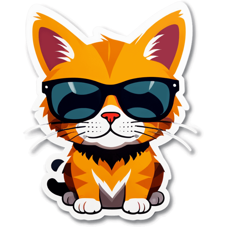 Cat with sunglasses emoji