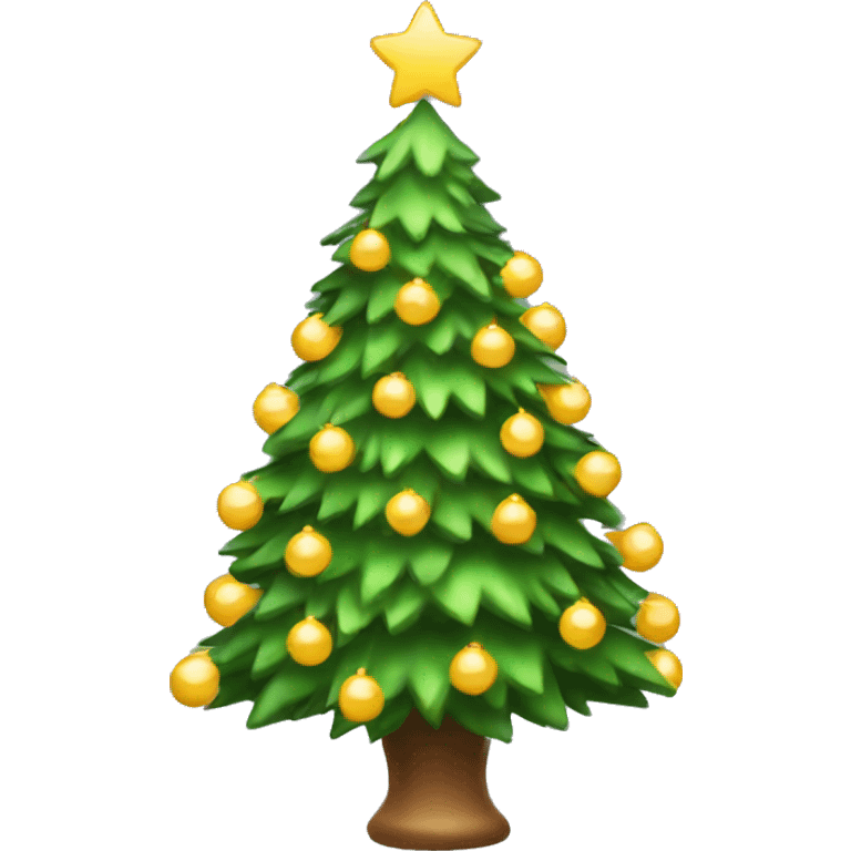 Light Christmas tree emoji