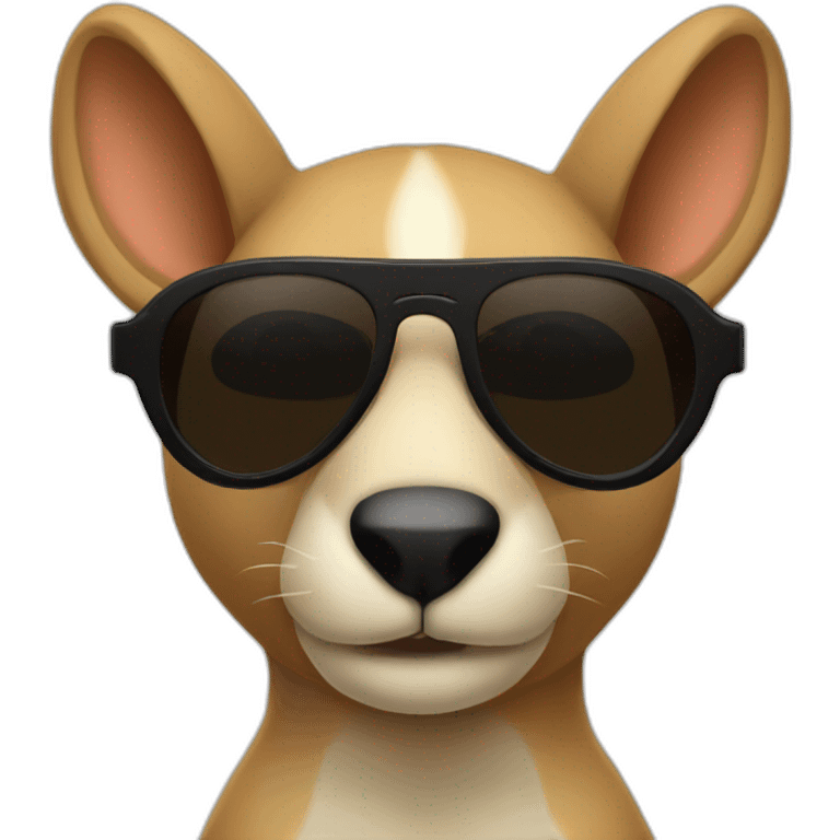 bad kangourou black sunglasses emoji