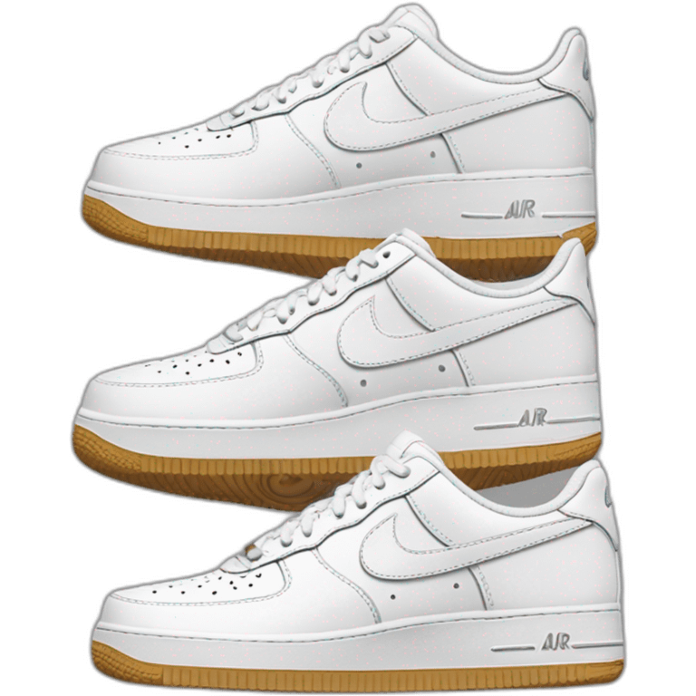 Paire de air force 1 Nike  emoji