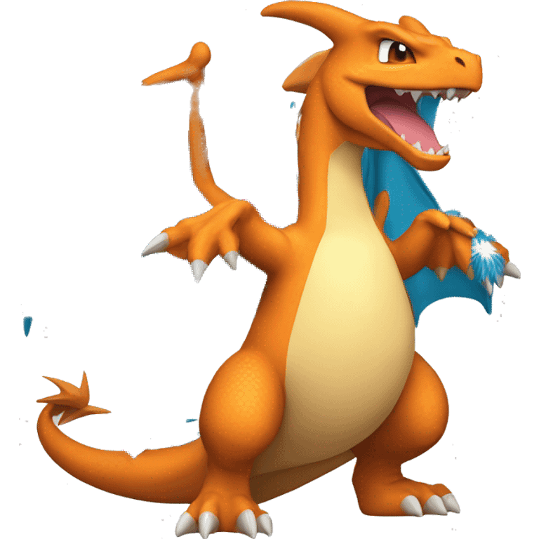 charizard with an argentina jersey emoji