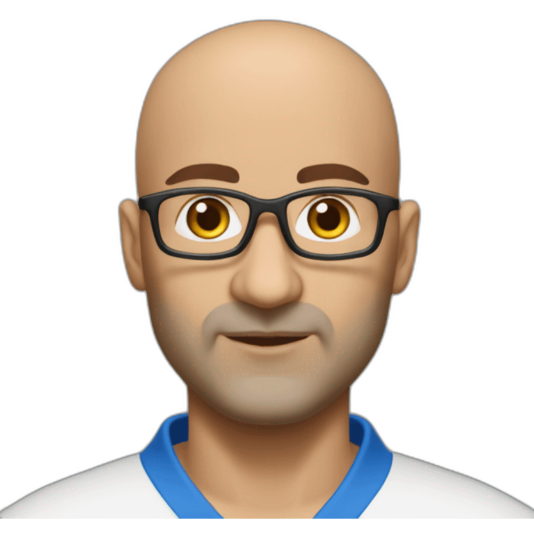 Bald Lebanese agile coach in kata suit emoji