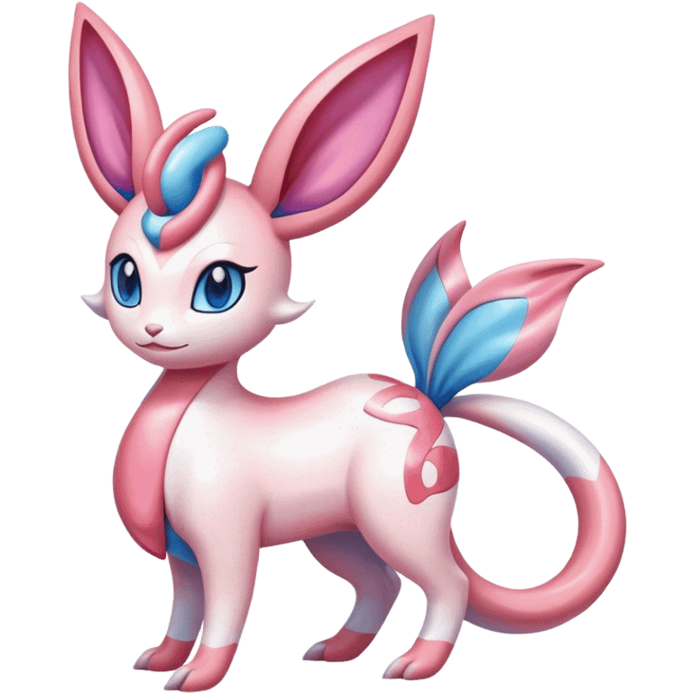 Shiny Sylveon-Milotic-hybrid combination emoji