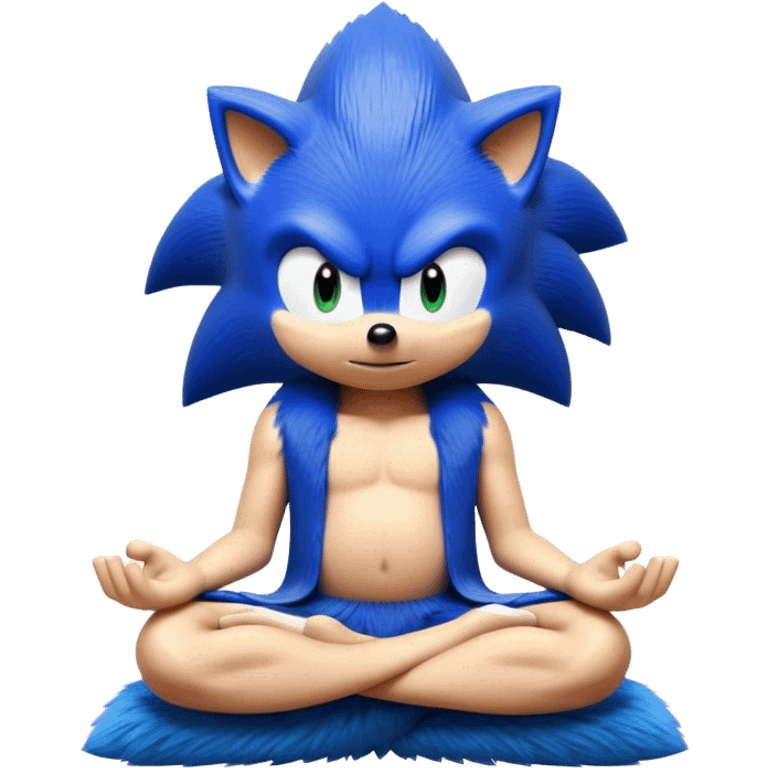 Sonic meditating emoji